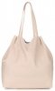 Bőr táska shopper bag Genuine Leather bézs 1158